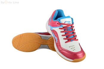 lI NING SHOE PLAY WHITE FUSHIA