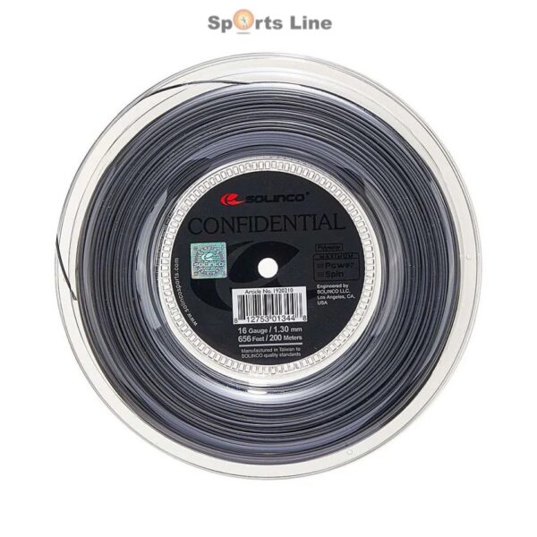 SOLINCO CONFIDENTIAL TENNIS STRING REEL 16-G 1.30MM, 200M