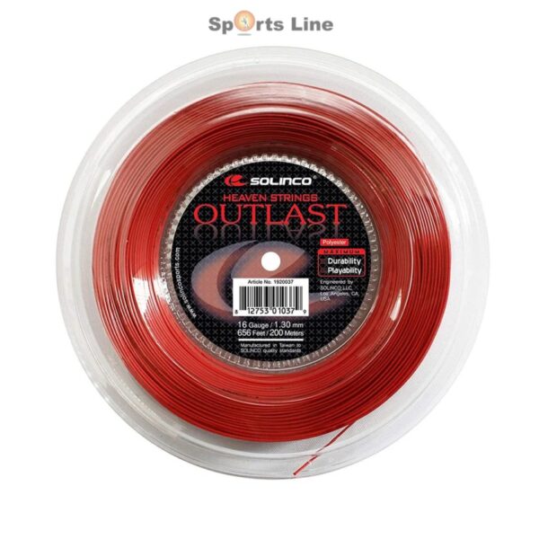 SOLINCO OUTLAST TENNIS STRING REEL 16-G 1.30MM, 200M