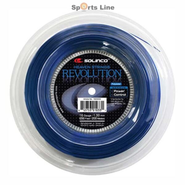 SOLINCO REVOLUTION TENNIS STRING 16-G 1.30MM, 200M