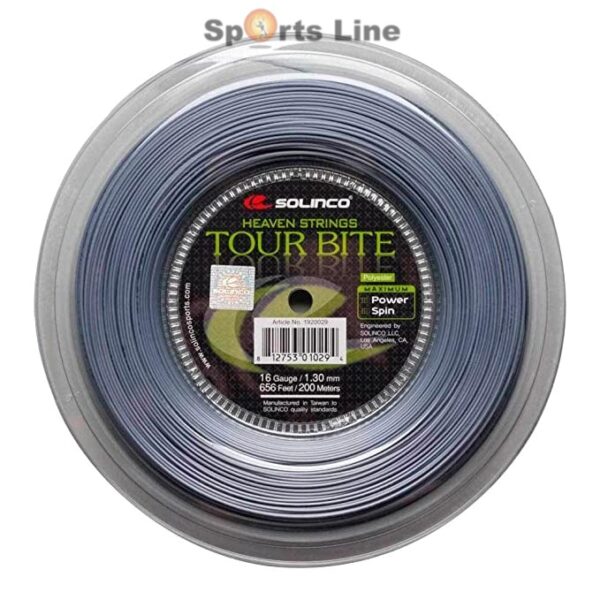 SOLINCO TOUR BITE TENNIS STRING REEL 16-G 1.30MM, 200M