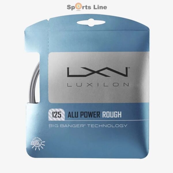 LUXILON ALU POWER ROUGH 125 TENNIS STRING SET - SILVER