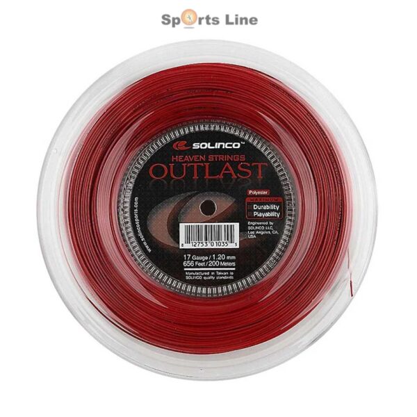 SOLINCO OUTLAST TENNIS STRING REEL 17-G 1.20MM, 200M
