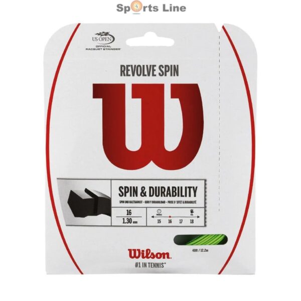 WILSON REVOLVE SPIN TENNIS STRING SET 16 / 1.30MM
