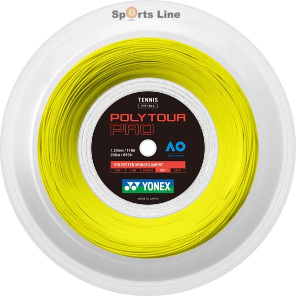 YONEX POLY TOUR PRO TENNIS STRING REEL 17 1.20MM, 200M
